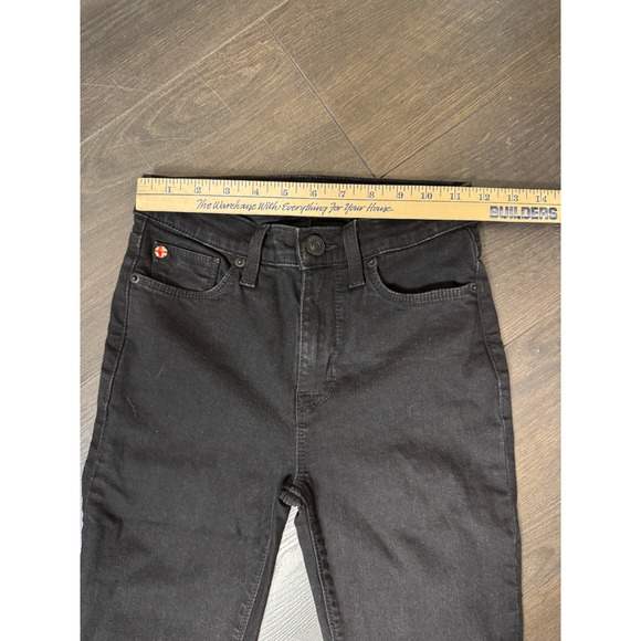Hudson Jeans 25 Krista Super Skinny Ankle Jeans Black Mid Rise Stretch - Picture 7 of 10
